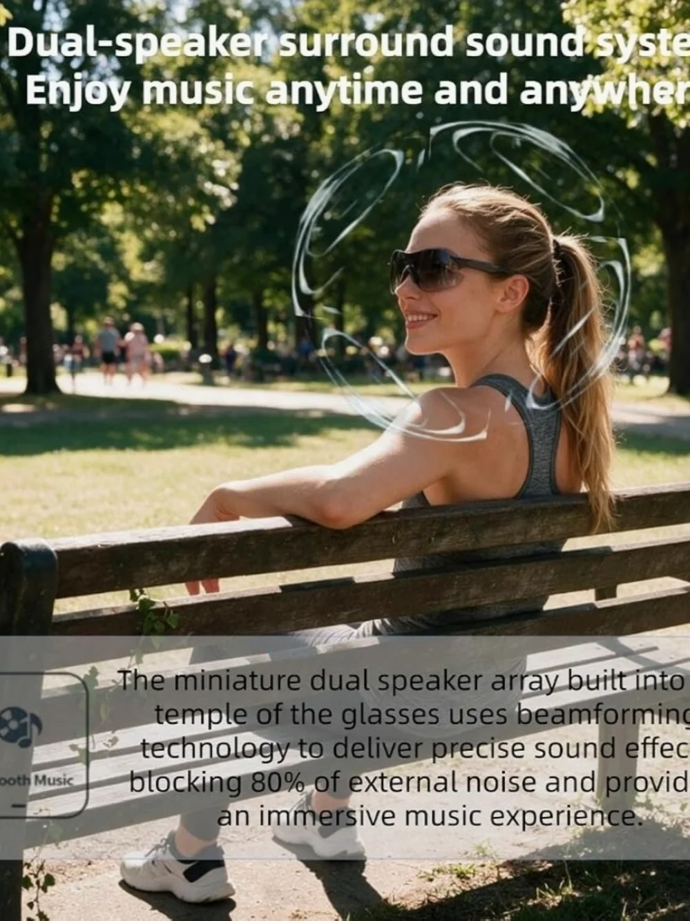 Smart Bluetooth Audio Sunglasses